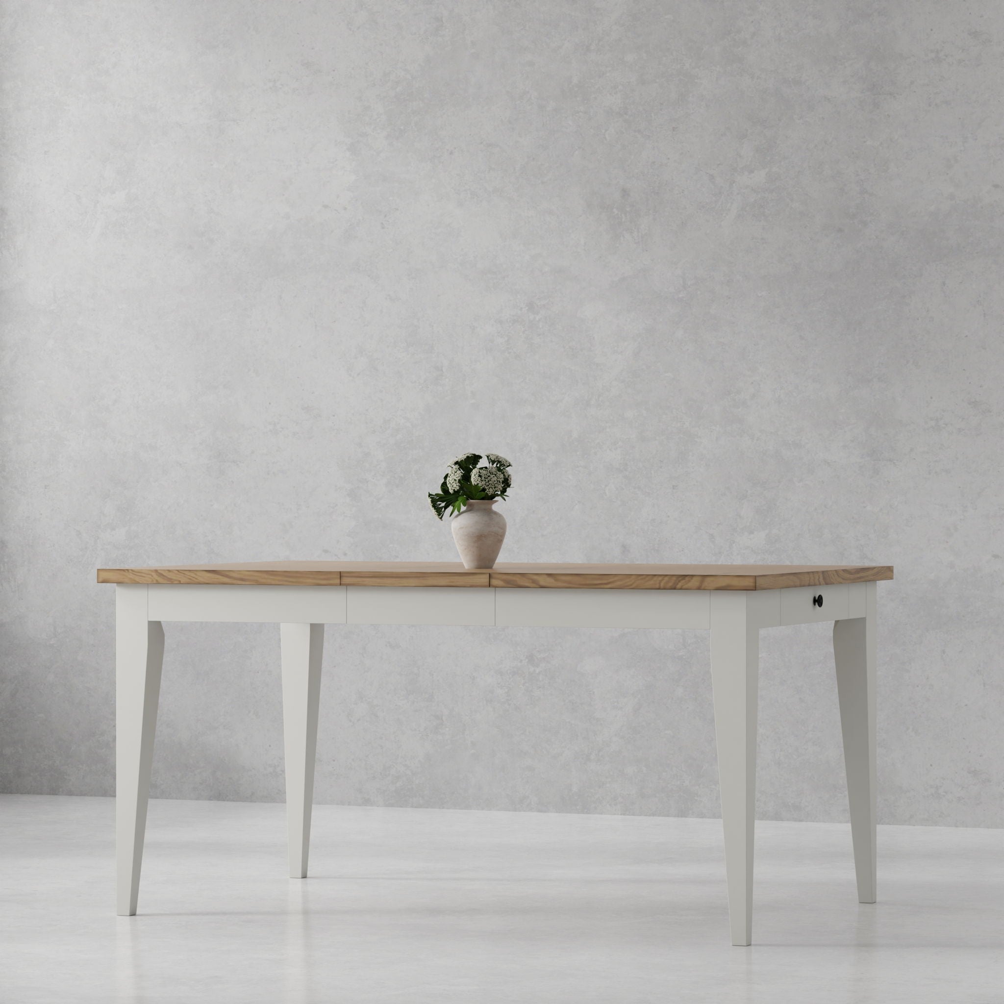 Americana Modern Dining - Rectangular Extendable Dining Table - Cotton - Urban Living Furniture (Los Angeles, CA)
