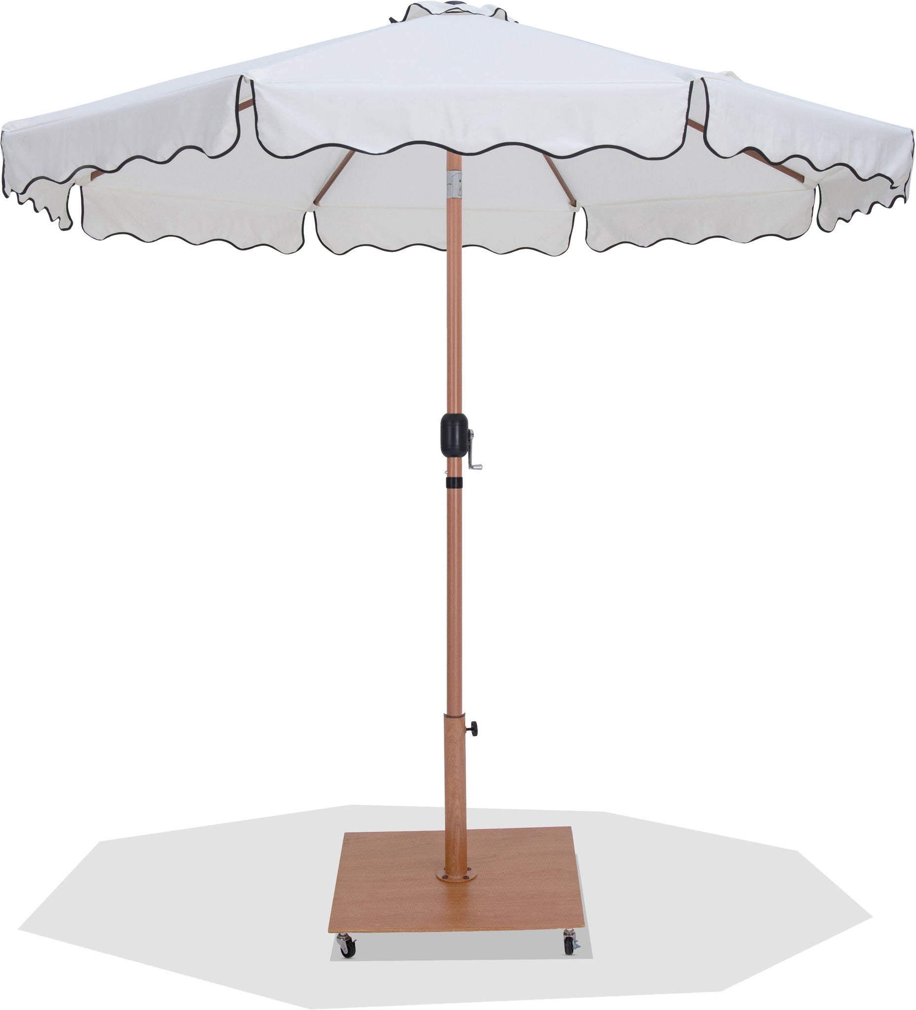 Amalfi - Aluminum Patio Umbrella - Light Brown Base / Light Brown Pole - Urban Living Furniture (Los Angeles, CA)