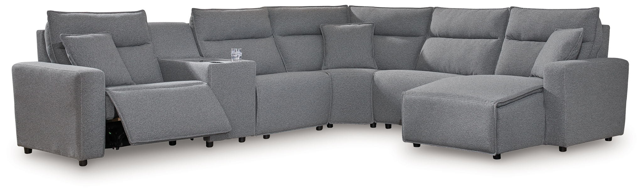 ModMax II - Salt And Pepper - Reclining Sectional - Urban Living Furniture (Los Angeles, CA)