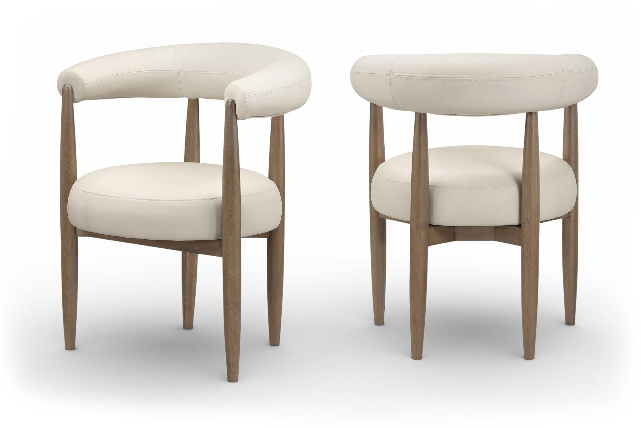 Sable - Vegan Leather Upholstered Dining Chair (Set of 2) - Brown Base - Urban Living Furniture (Los Angeles, CA)