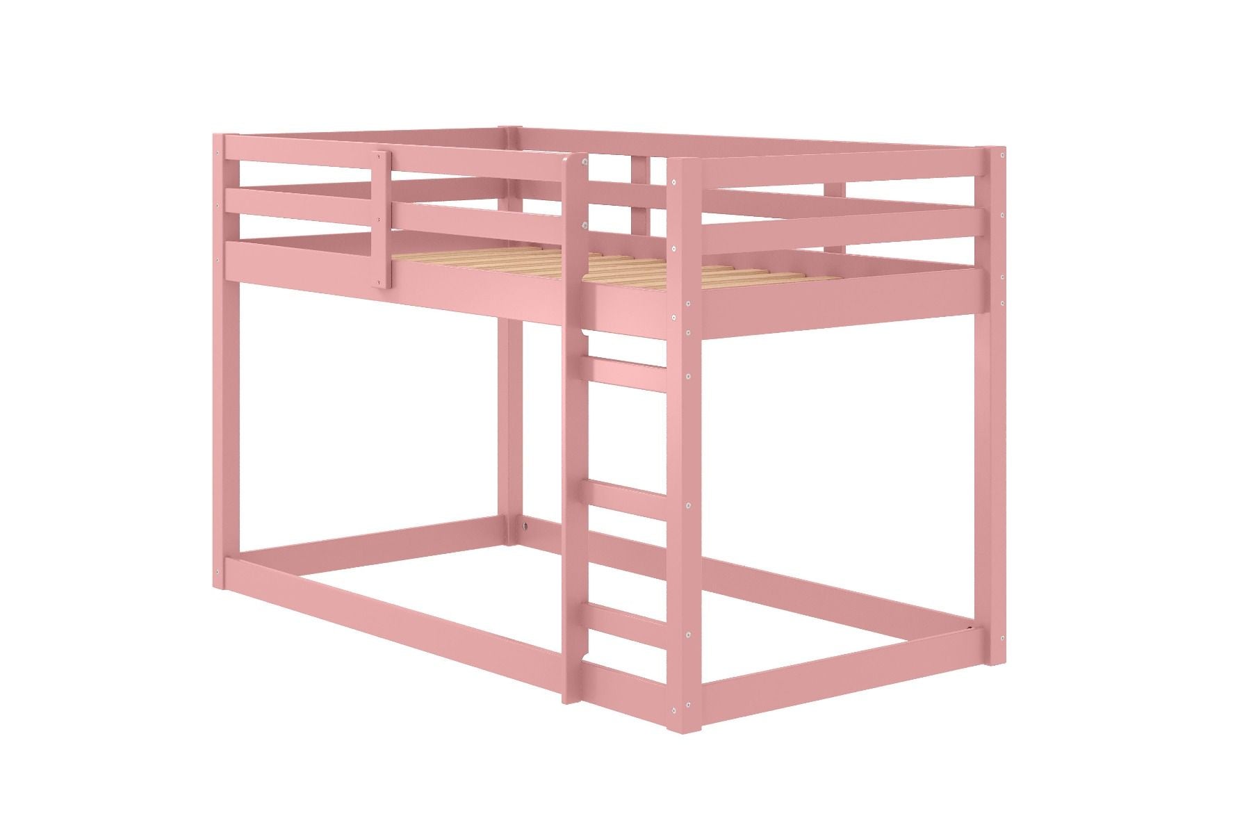 Gaston II - Twin Loft Bed - Pink Finish - Urban Living Furniture (Los Angeles, CA)