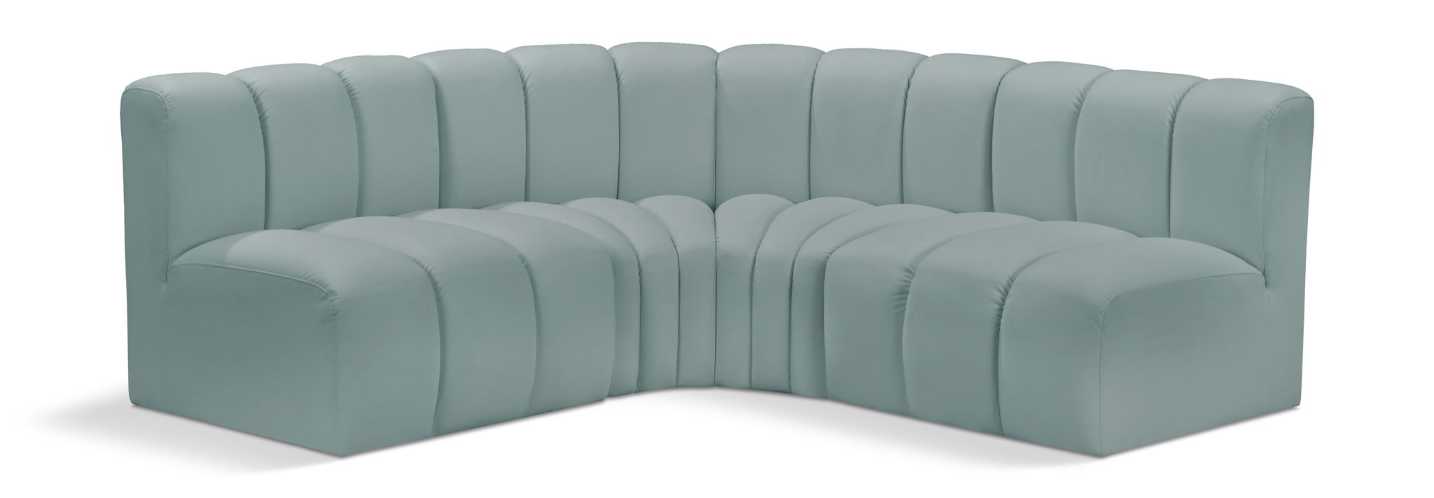 Arc - Faux Leather 4 Piece Corner Modular Sofa - Urban Living Furniture (Los Angeles, CA)