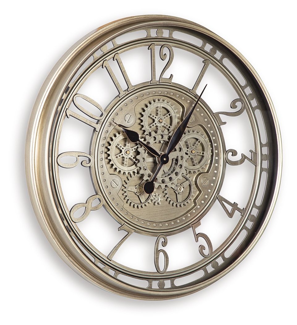 Gilover - Champagne Finish - Wall Clock - Urban Living Furniture (Los Angeles, CA)