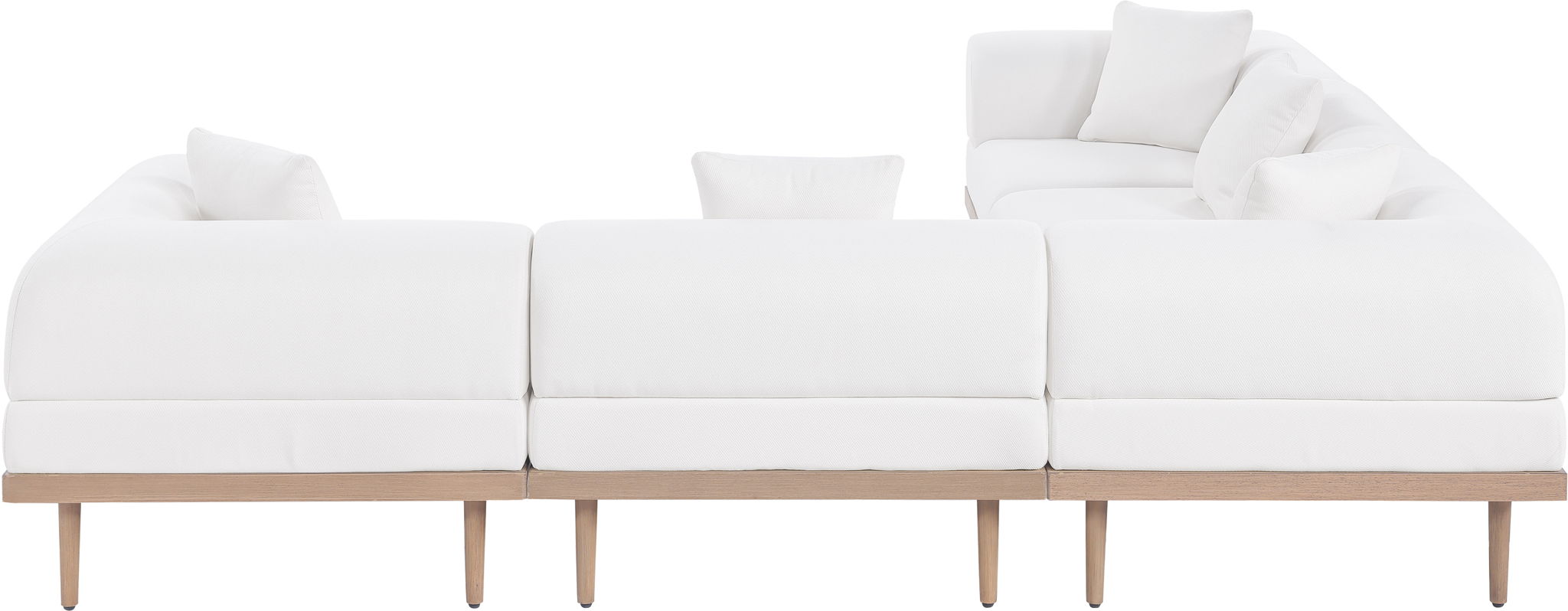 Laguna - 5 Piece 106.5" Upholstered Outdoor Patio Modular Sectional - Urban Living Furniture (Los Angeles, CA)