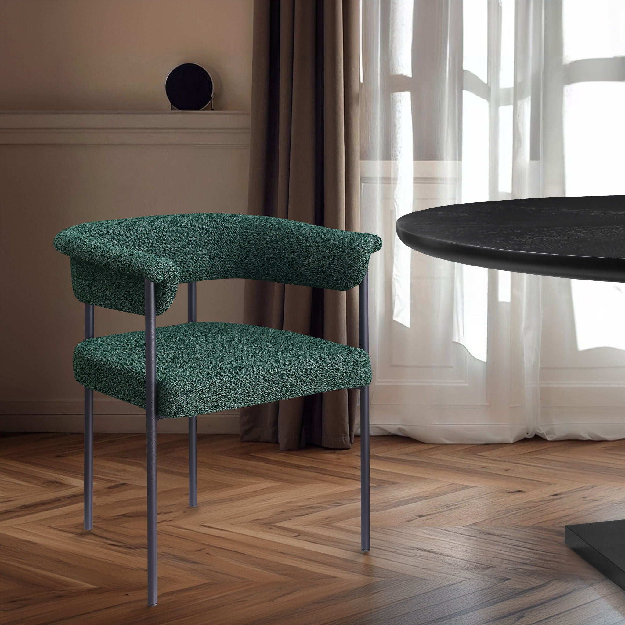 Malin - Boucle Dining Chair (Set of 2) - Urban Living Furniture (Los Angeles, CA)