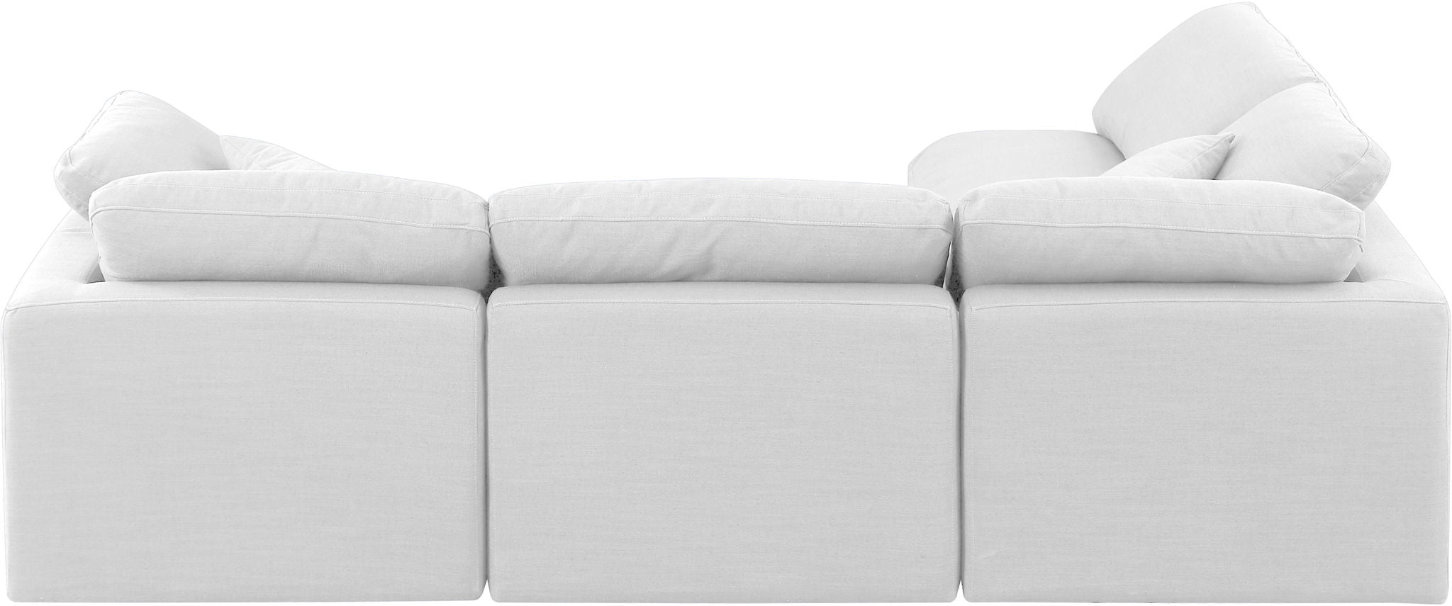 Indulge - Linen 4 Piece Modular Sectional - White - Urban Living Furniture (Los Angeles, CA)