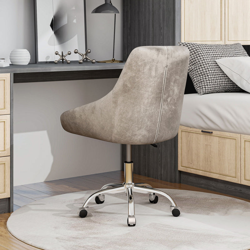 Adjustable And Space-Saving Chair With Golden Electroplated Legs