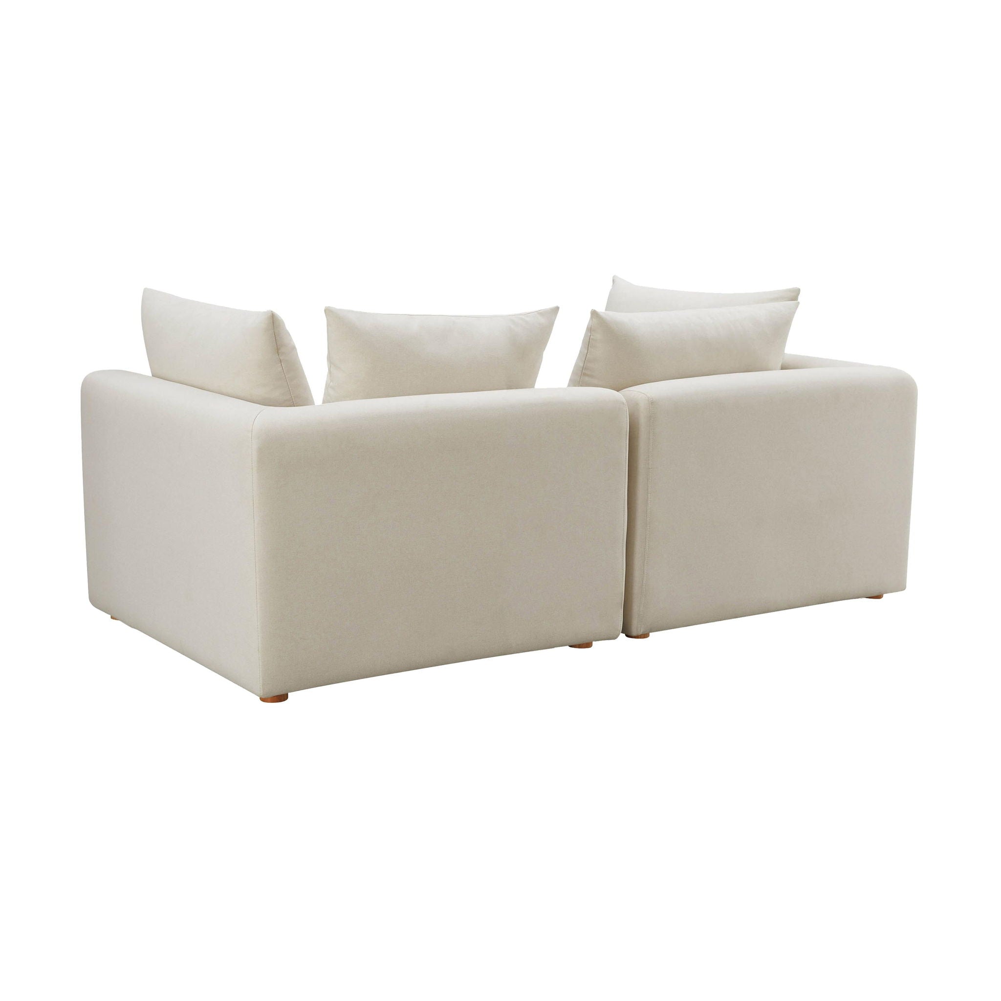 Hangover - Linen Loveseat - Cream - Urban Living Furniture (Los Angeles, CA)