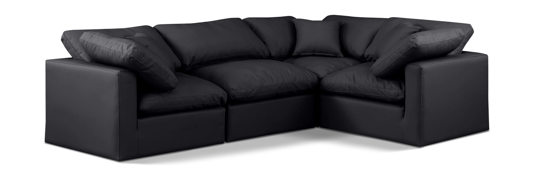 Indulge - Faux Leather 4 Piece Modular Corner Sectional - Urban Living Furniture (Los Angeles, CA)