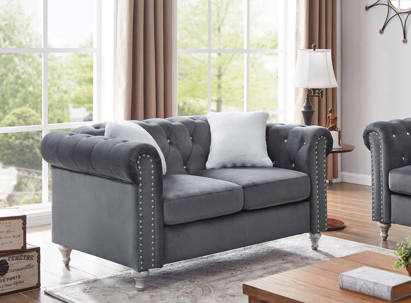 Modern Loveseat For Cozy Interiors - Gray