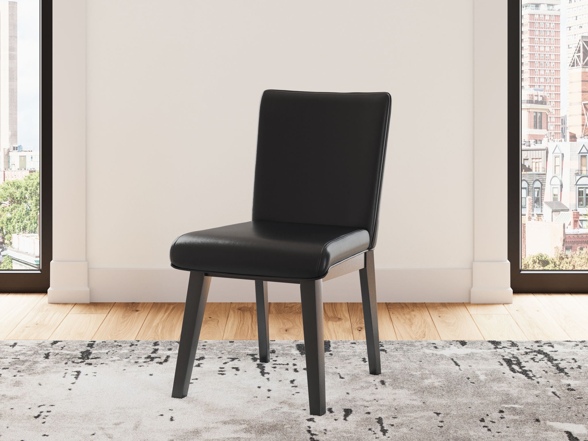 Jettaya - Black - Dining Upholstered Side Chair (Set of 2) - Urban Living Furniture (Los Angeles, CA)