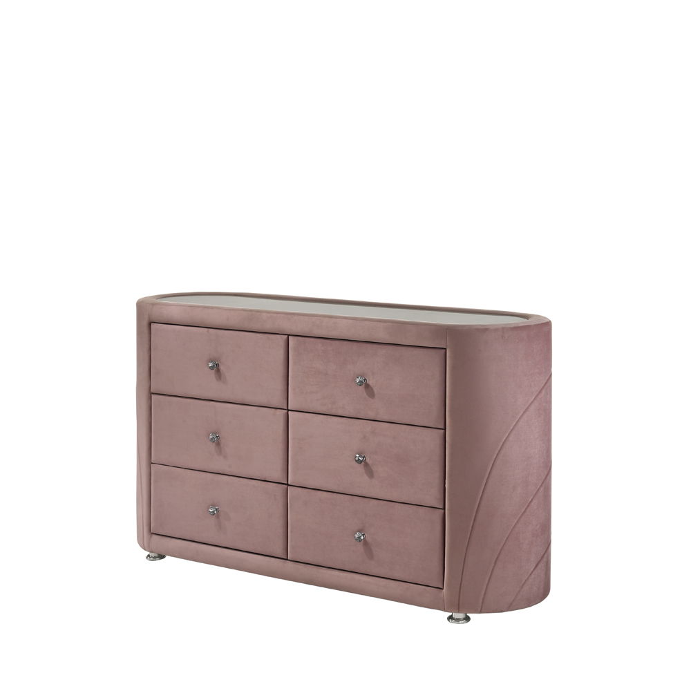 Salonia - Dresser - Pink Velvet - Urban Living Furniture (Los Angeles, CA)