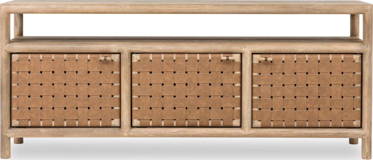 Dorsey - 72" Weaven Entertainment Console - Granola