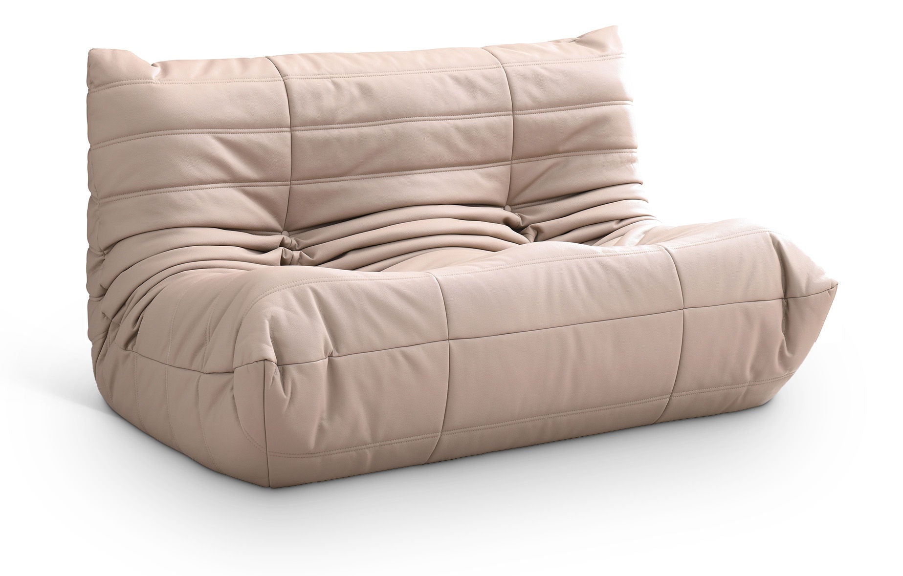 Relax - Vegan Leather 54.75" Upholstered Loveseat - Tan - Urban Living Furniture (Los Angeles, CA)