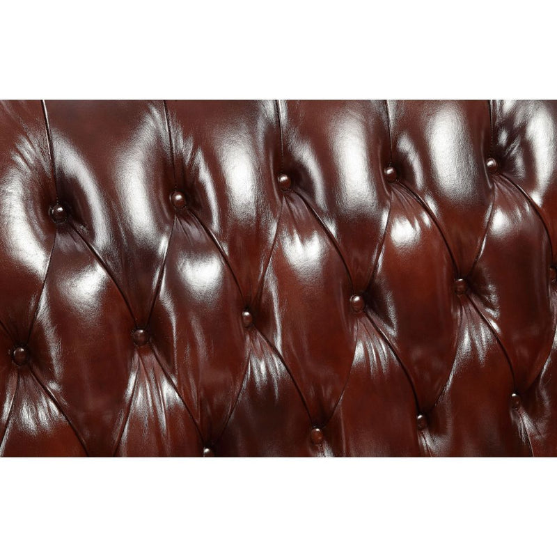 Eustoma - Sofa - Cherry Top Grain Leather Match & Walnut - Urban Living Furniture (Los Angeles, CA)