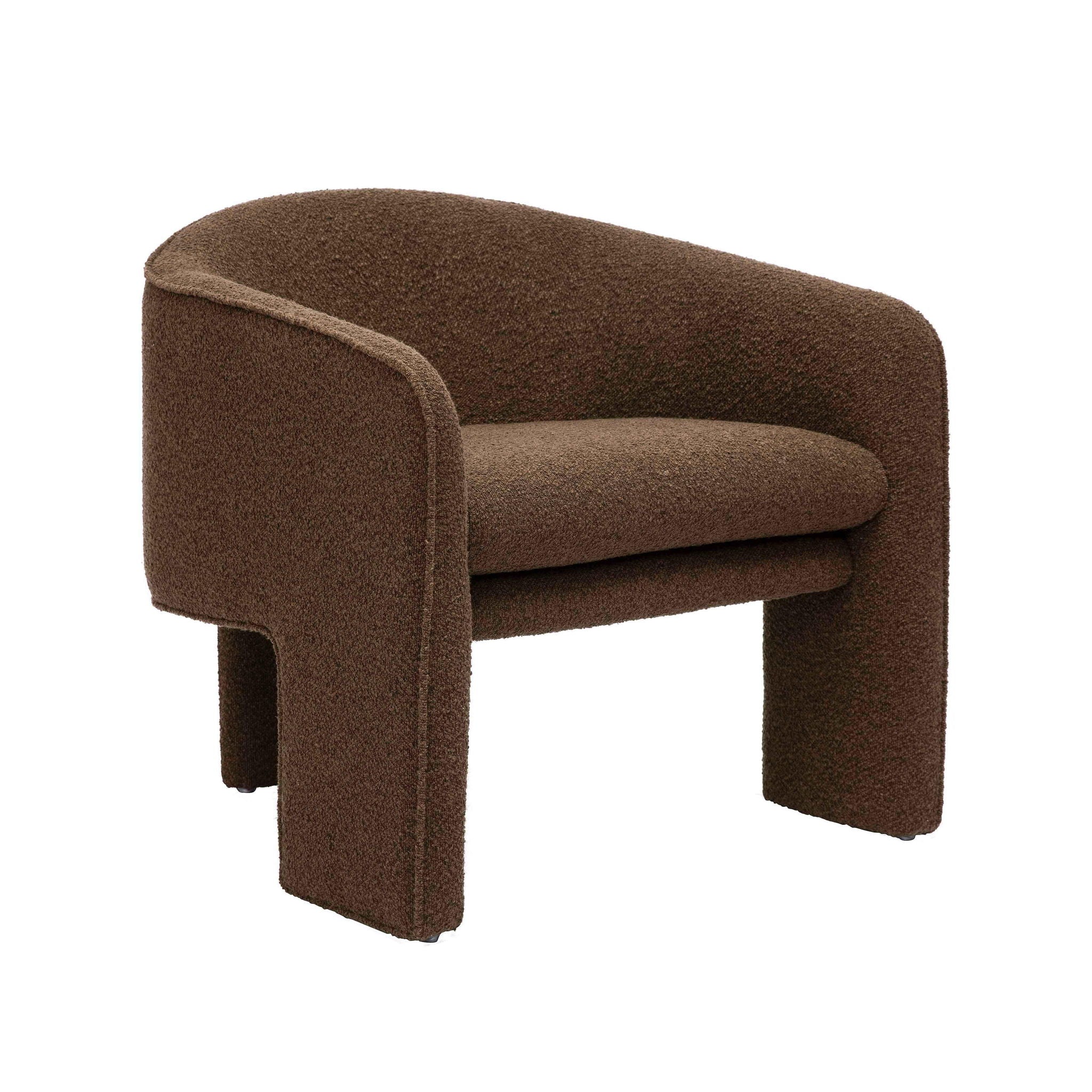 Marla - Boucle Accent Chair - Chocolate Brown - Urban Living Furniture (Los Angeles, CA)