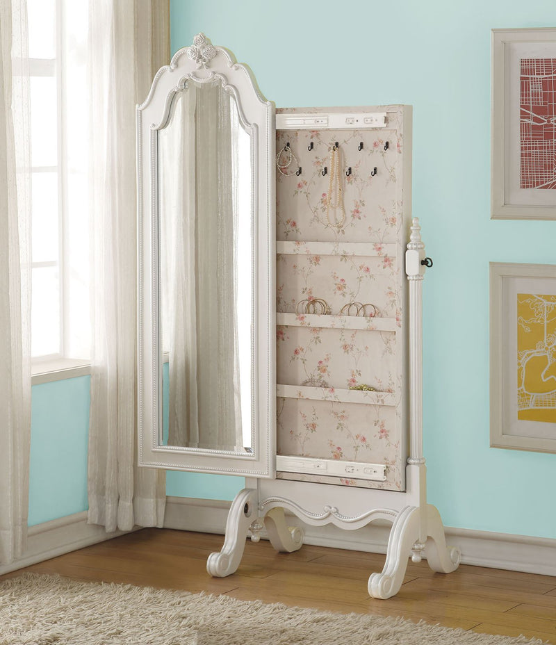 Edalene - Jewelry Armoire - Pearl White - Urban Living Furniture (Los Angeles, CA)