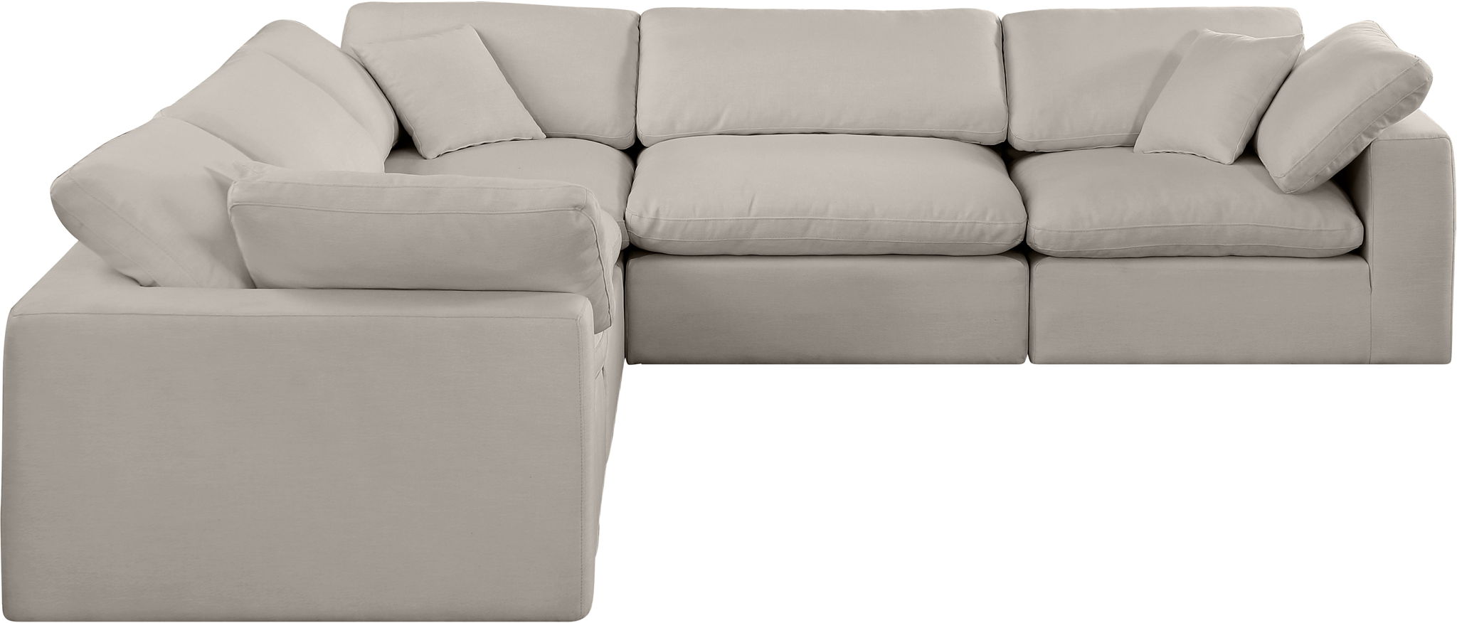 Comfy - 5 Piece Linen Modular Corner Sectional - Urban Living Furniture (Los Angeles, CA)