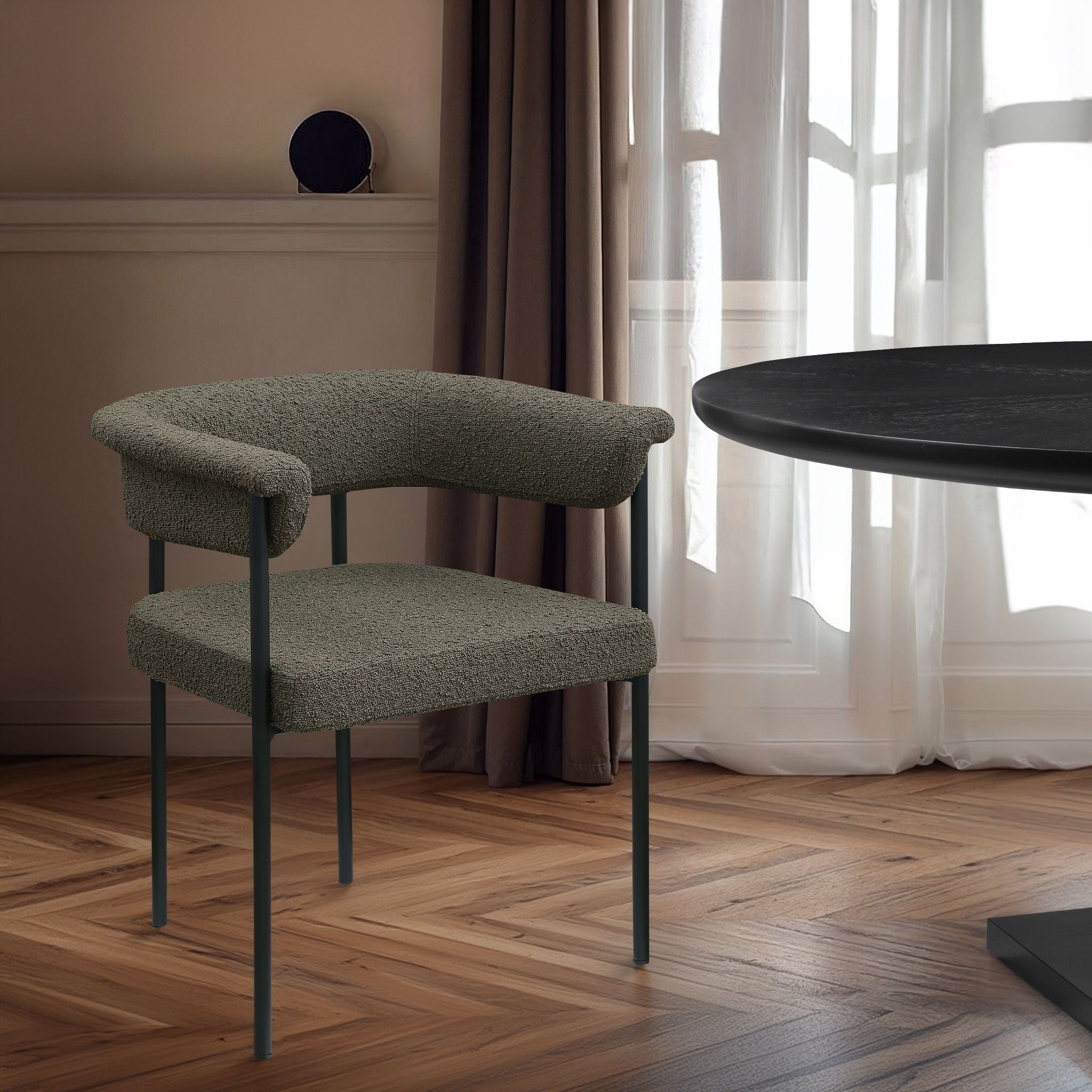 Malin - Boucle Dining Chair (Set of 2) - Urban Living Furniture (Los Angeles, CA)