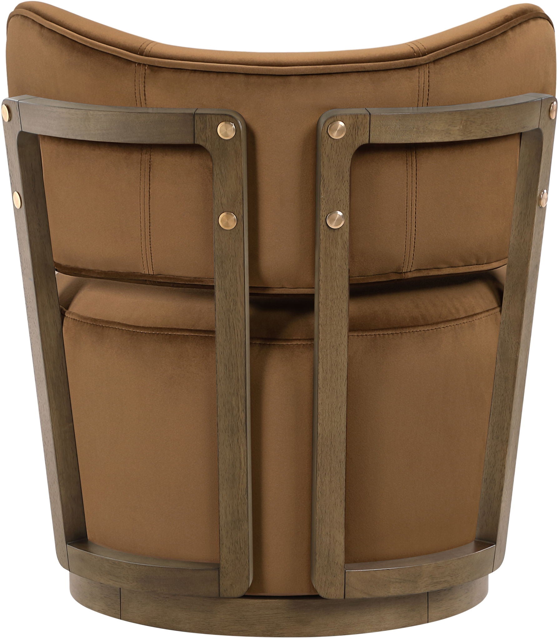 Elara - Velvet Upholstered Swivel Accent Chair - Stained Brown - Urban Living Furniture (Los Angeles, CA)