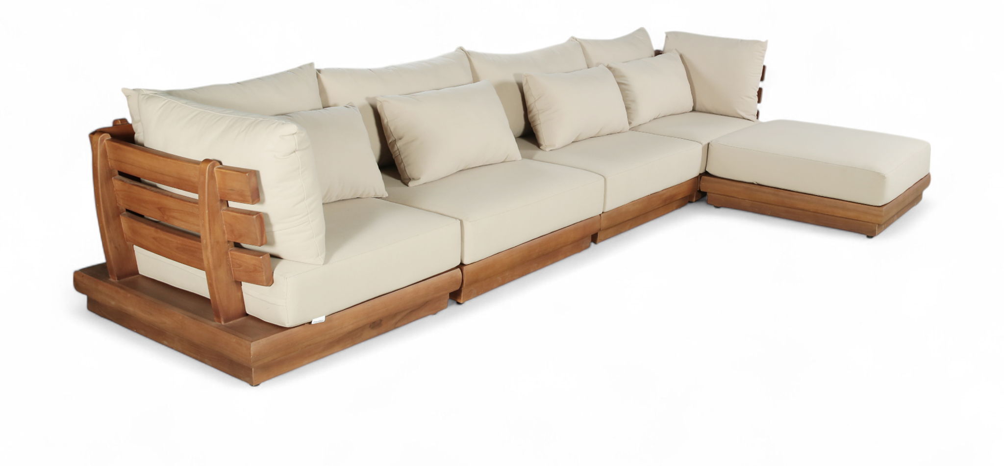 Mirella - 5 Piece Water Resistant Fabric Upholstered Outdoor Patio Modular Sectional - Urban Living Furniture (Los Angeles, CA)