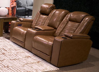 Gruaro - Power Reclining Loveseat With Console / Adjustable Headrest - Amber - Urban Living Furniture (Los Angeles, CA)
