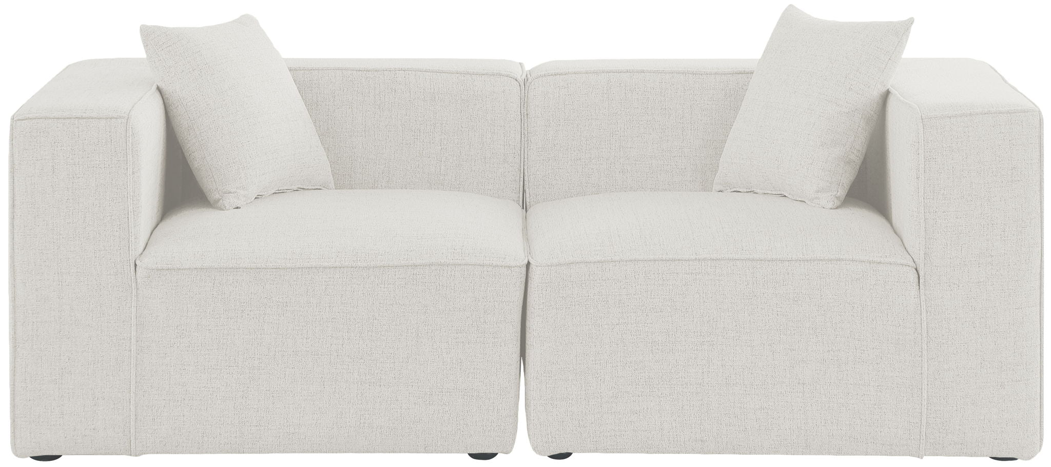 Cube - Linen Modular 2 Seat Sofa - Urban Living Furniture (Los Angeles, CA)