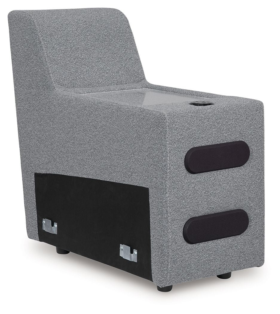 ModMax II - Salt And Pepper - Console With Audio System - Urban Living Furniture (Los Angeles, CA)
