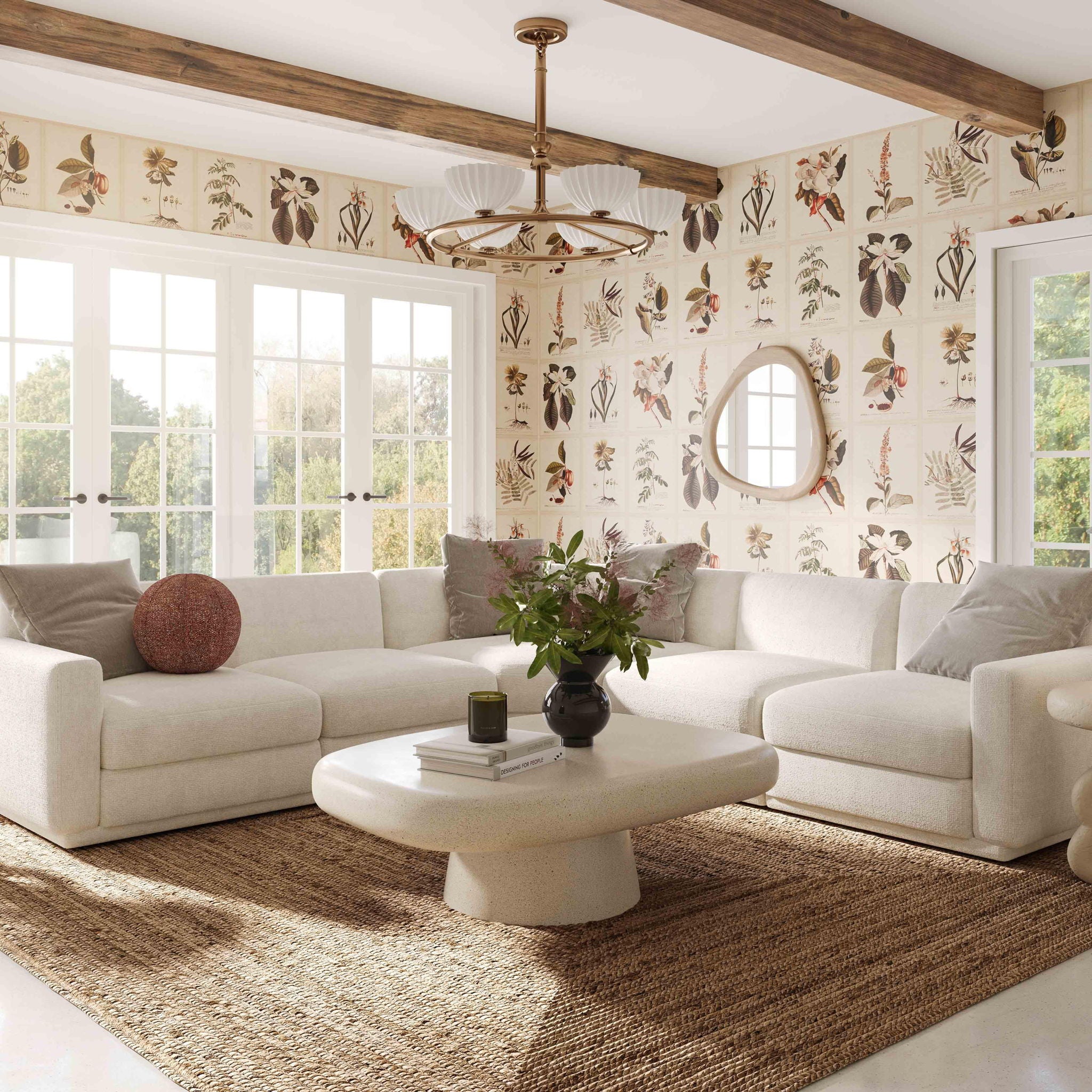 Perry - Modular Long Sofa - Cream - Urban Living Furniture (Los Angeles, CA)