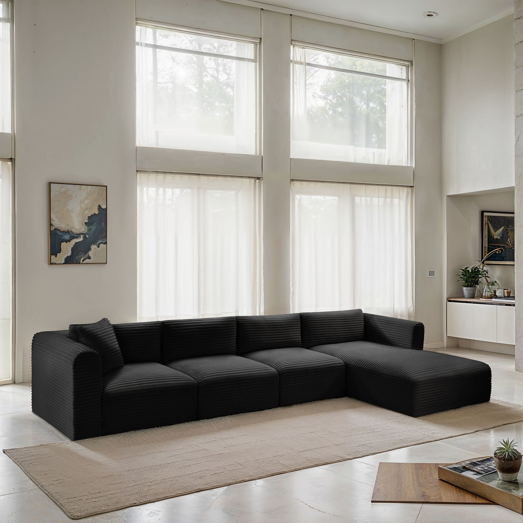 Shaggy - 4 Piece Modular Sectional - Urban Living Furniture (Los Angeles, CA)