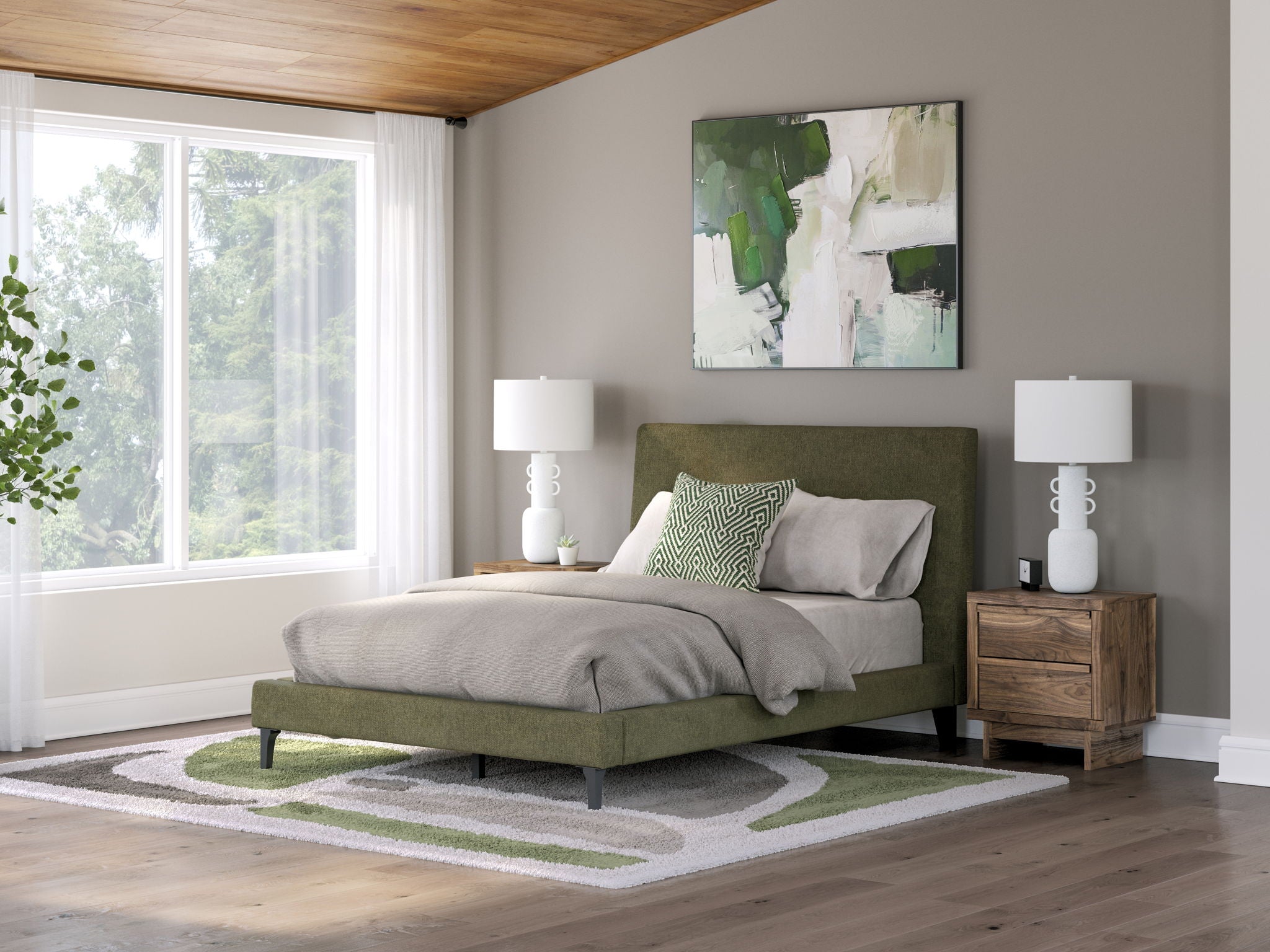 Chirason - Upholstered Bed With Roll Slats - Urban Living Furniture (Los Angeles, CA)