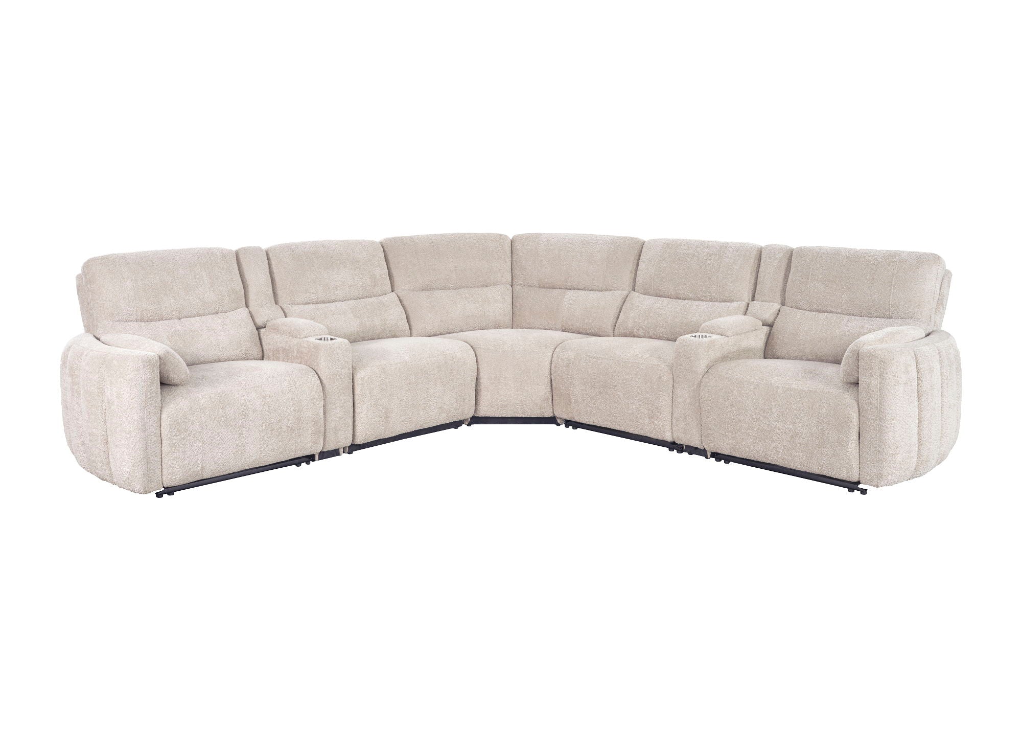 Modesto - Modular Power Reclining Sectional With Power Adjustable Headrests - Urban Living Furniture (Los Angeles, CA)