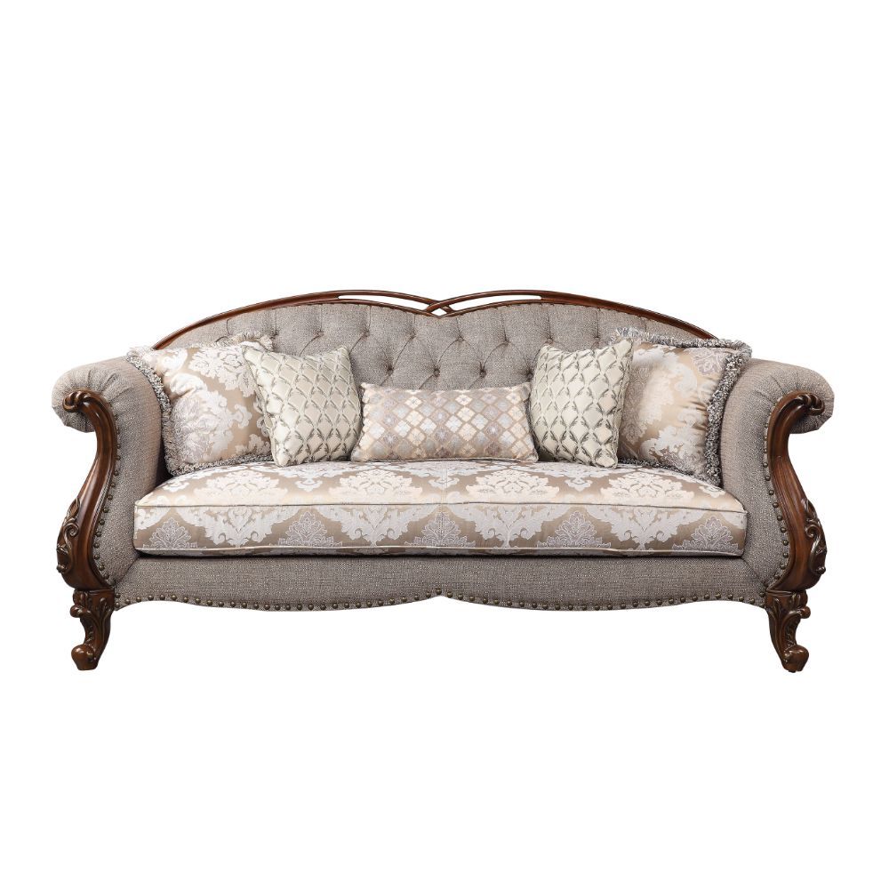 Miyeon - Sofa - Fabric & Cherry - Urban Living Furniture (Los Angeles, CA)