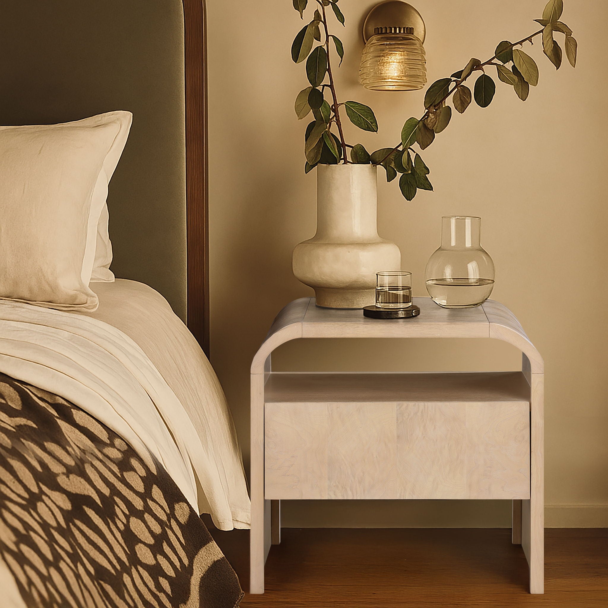 Giada - Solid Wood And Veneer Nightstand - Urban Living Furniture (Los Angeles, CA)