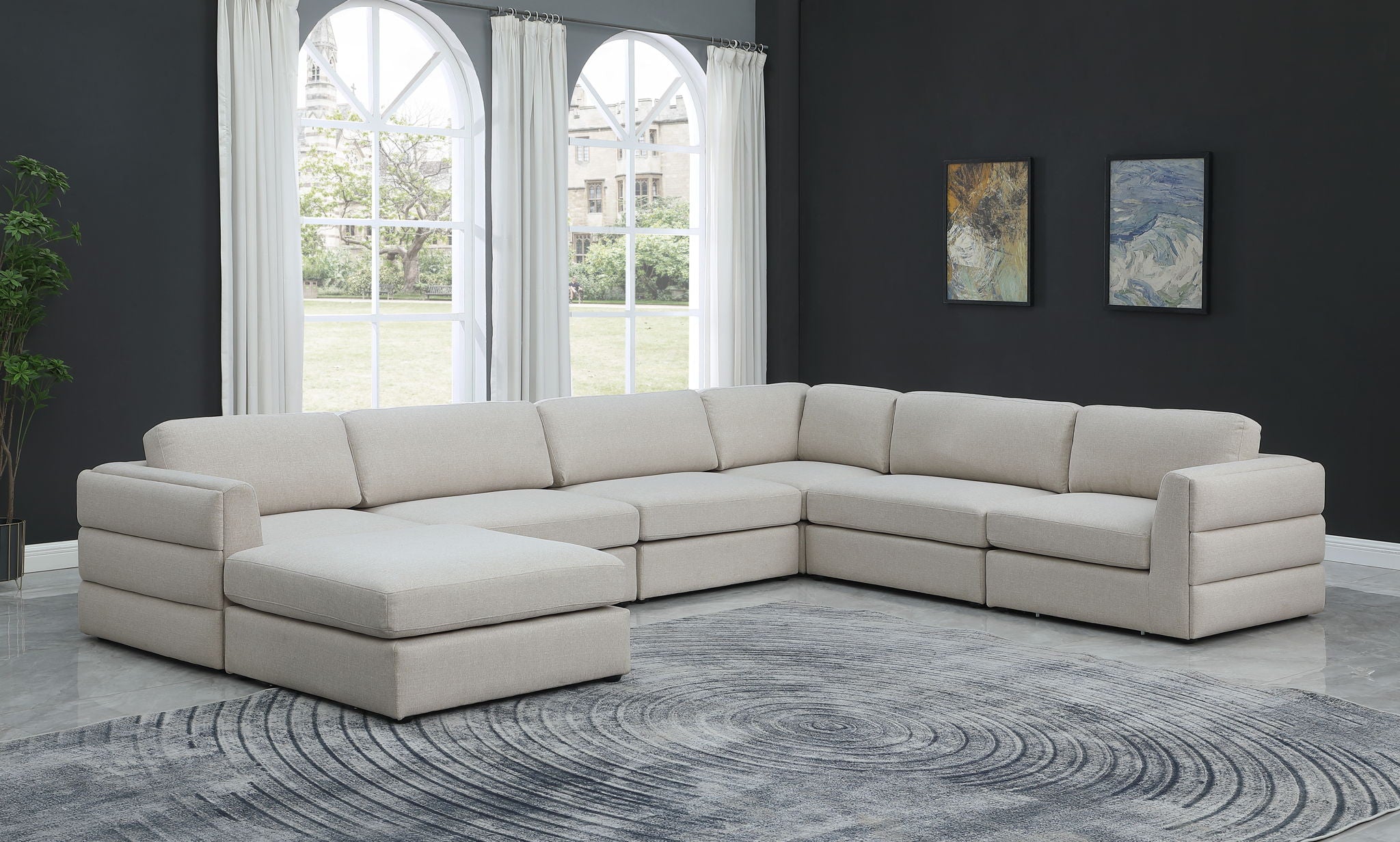 Beckham - 7 Piece Modular Sectional With Chaise - Urban Living Furniture (Los Angeles, CA)