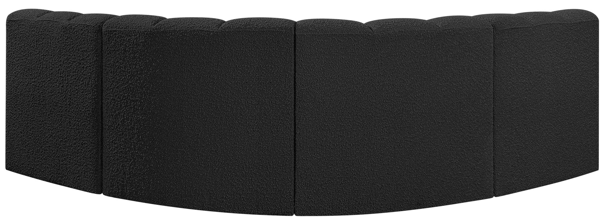 Arc - Boucle Fabric 4 Piece Corner Modular Sofa