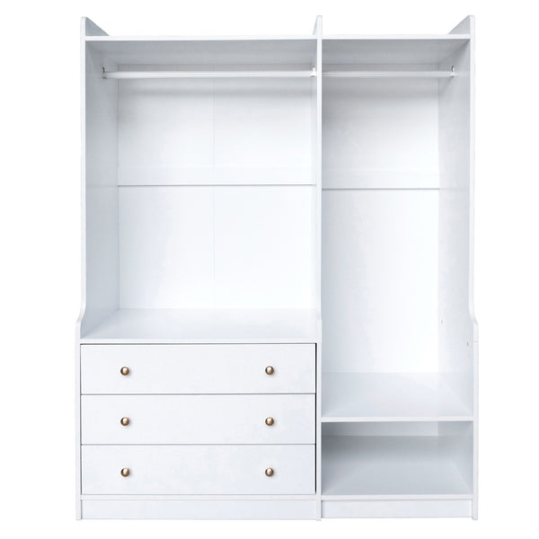 Open Wardrobe Storage For Bedroom - White