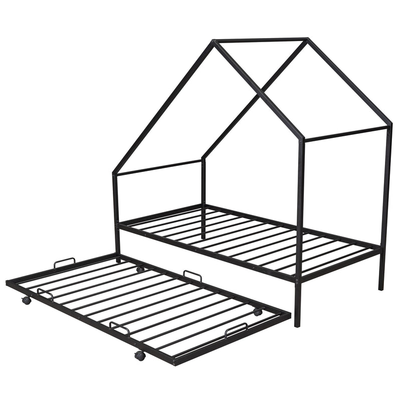 House Bed With Trundle