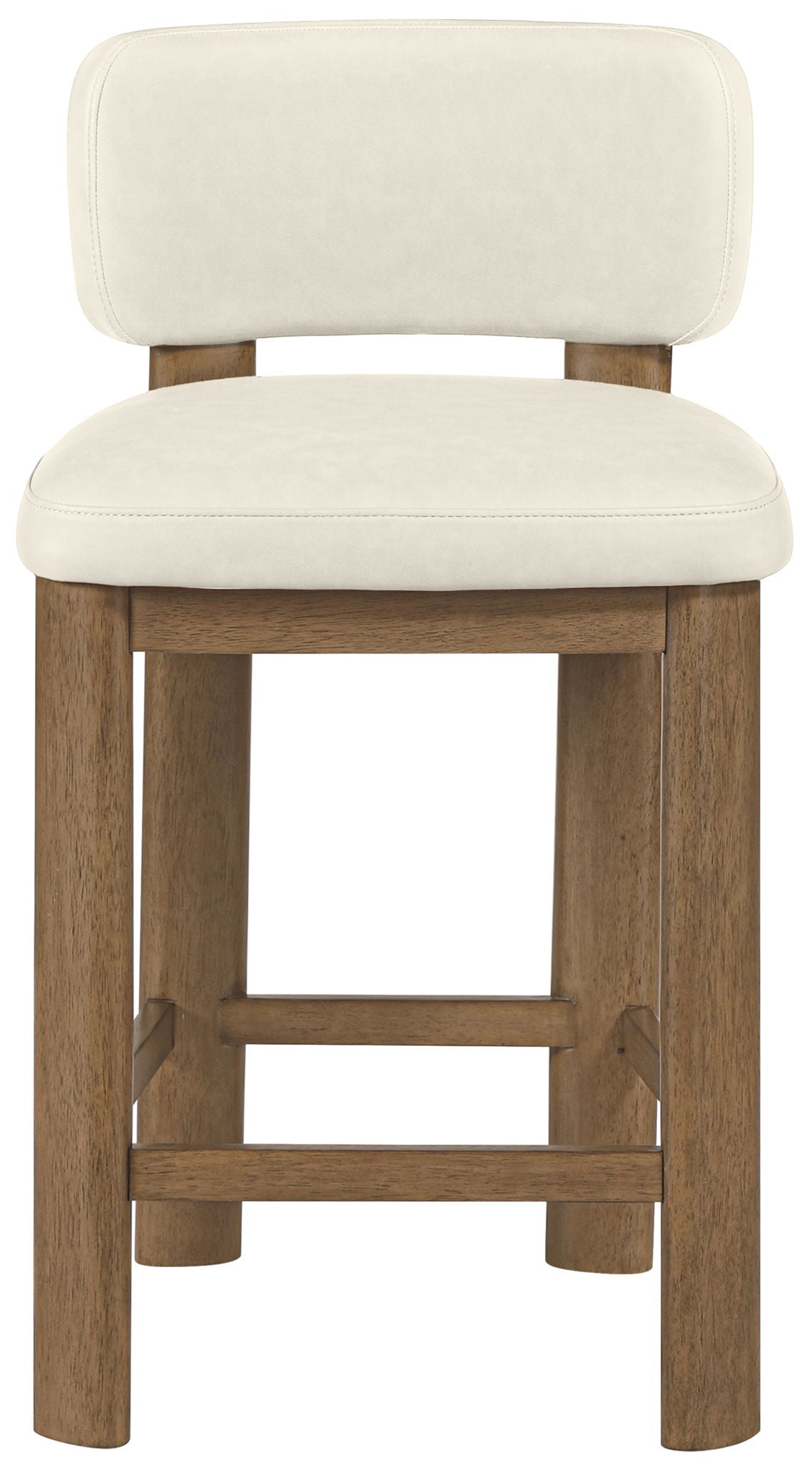 Paloma - Faux Leather Upholstered Counter Stool (Set of 2) - Brown Frame - Urban Living Furniture (Los Angeles, CA)