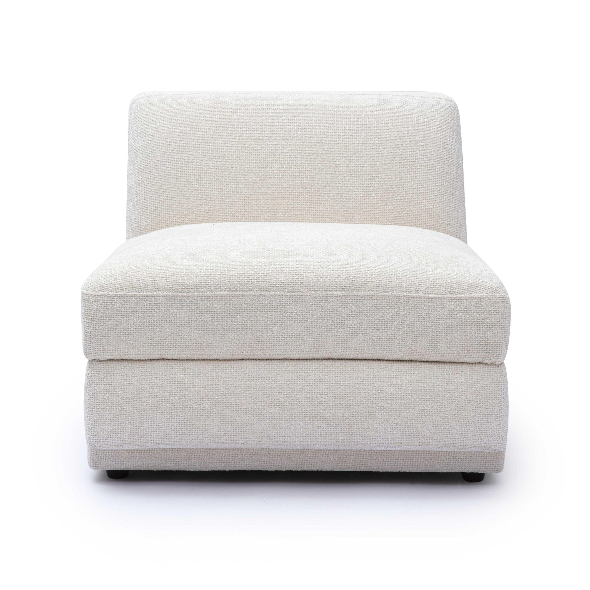 Perry - Modular Armless Chair - Cream - Urban Living Furniture (Los Angeles, CA)