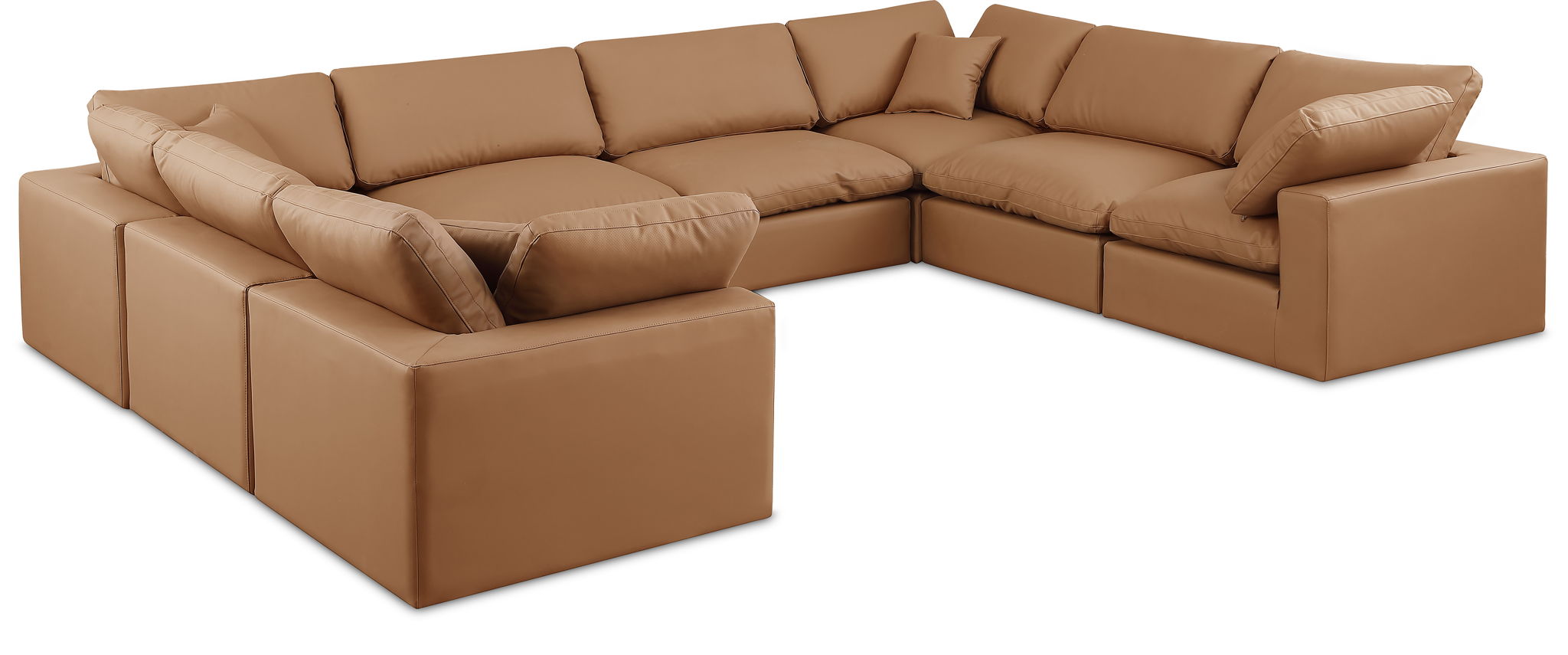 Comfy - 8 Piece Faux Leather Modular Sectional - Urban Living Furniture (Los Angeles, CA)