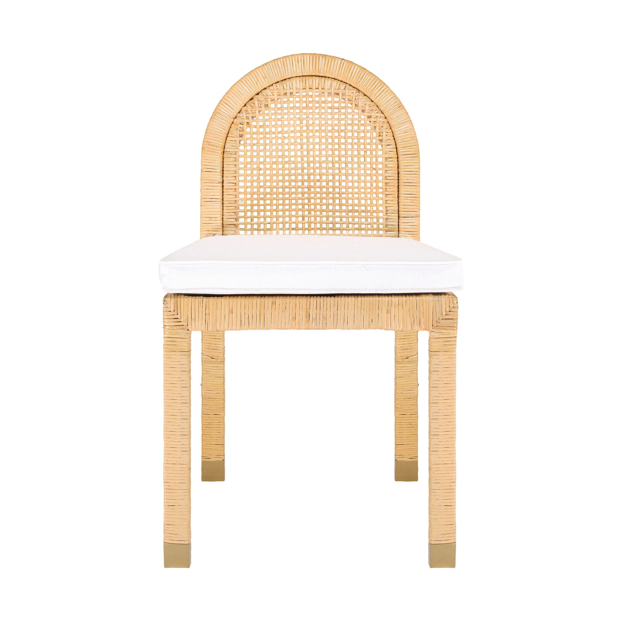 Amara - Rattan Arched Back Dining Chair - Natural