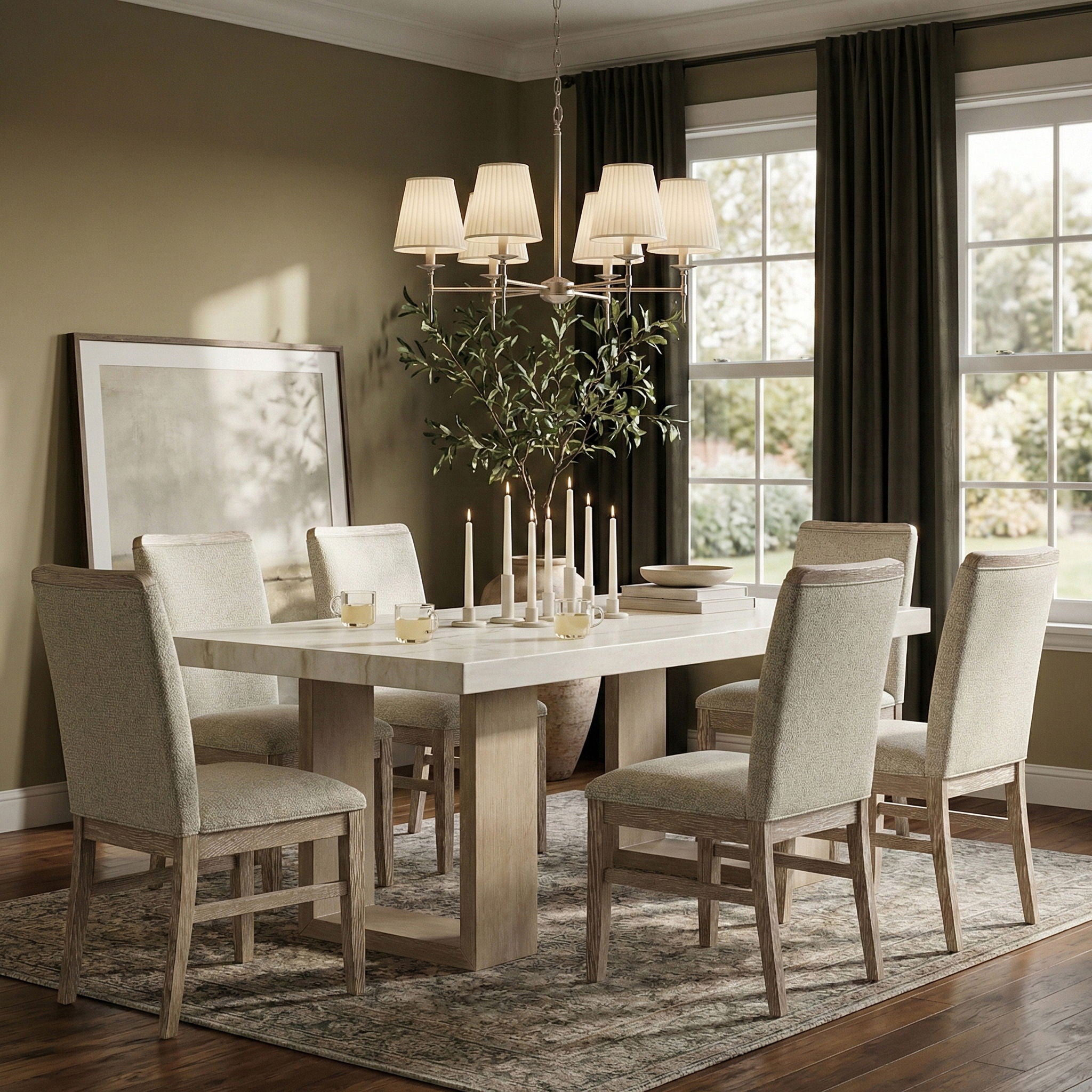 Ananda - 84" Marble Dining Table - Urban Living Furniture (Los Angeles, CA)