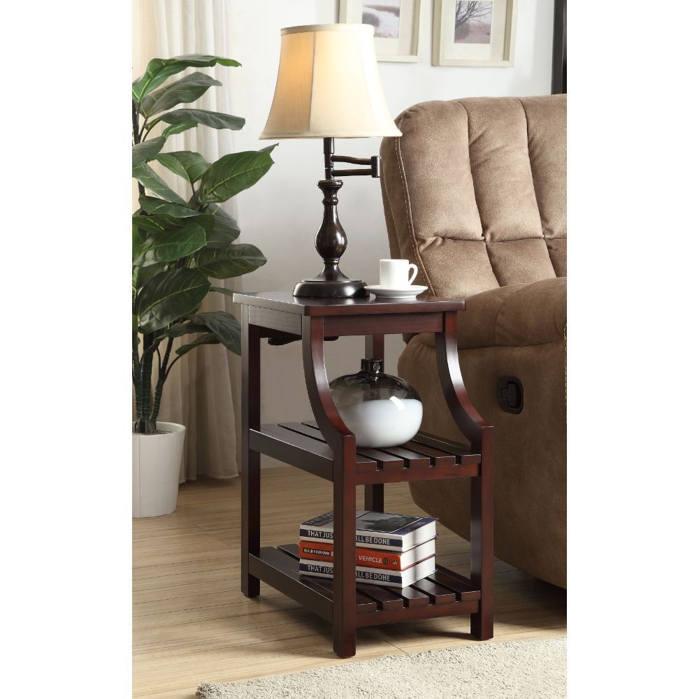Wasaki - Accent Table With USB - Espresso - Urban Living Furniture (Los Angeles, CA)