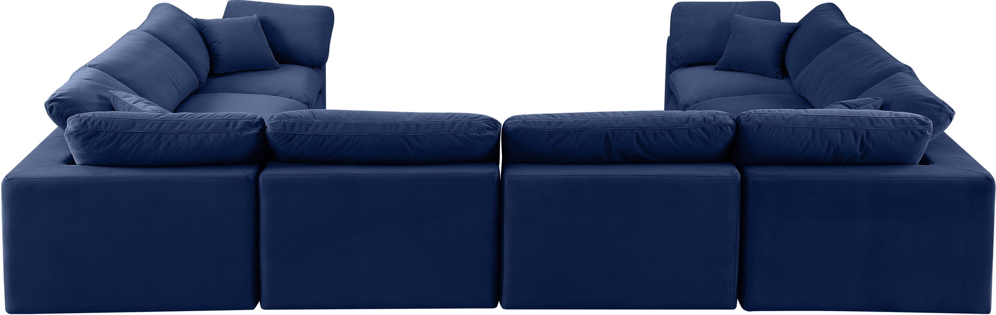 Comfy - 8 Piece Velvet Modular Sectional - Urban Living Furniture (Los Angeles, CA)