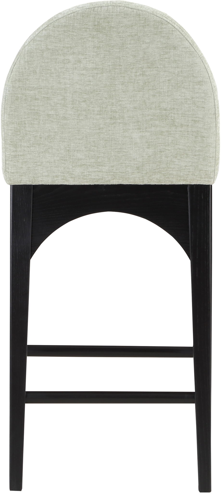 Waldorf - Chenille Stool With Black Legs - Urban Living Furniture (Los Angeles, CA)