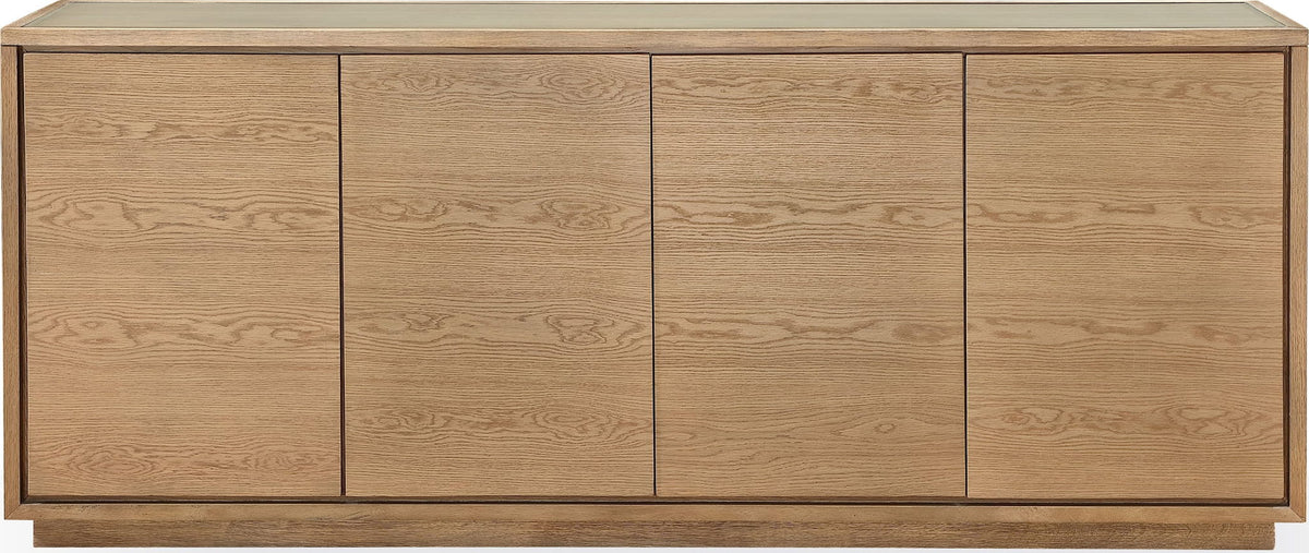 One - Modern Coastal Four Door Sideboard - White Oak