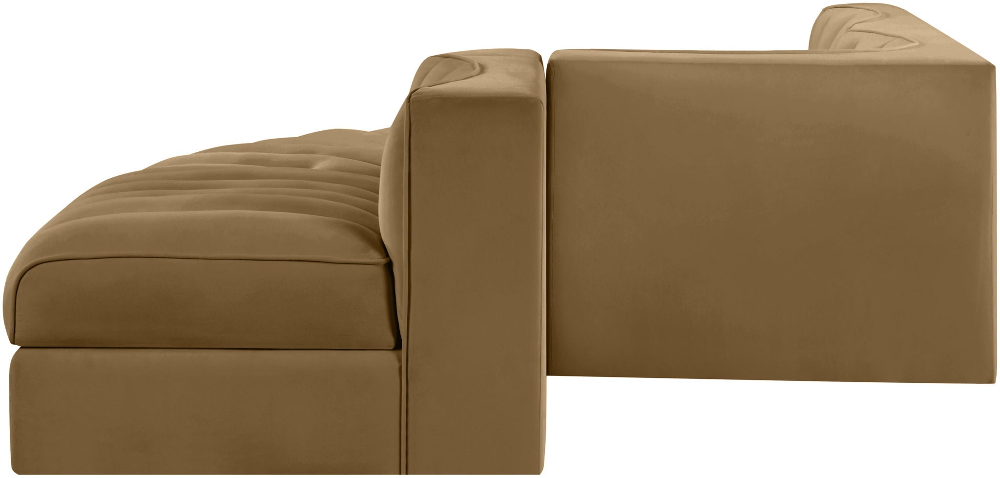 Rummi - Rounded Velvet Performance Fabric Upholstered 5 Piece Modular Sectional - Urban Living Furniture (Los Angeles, CA)