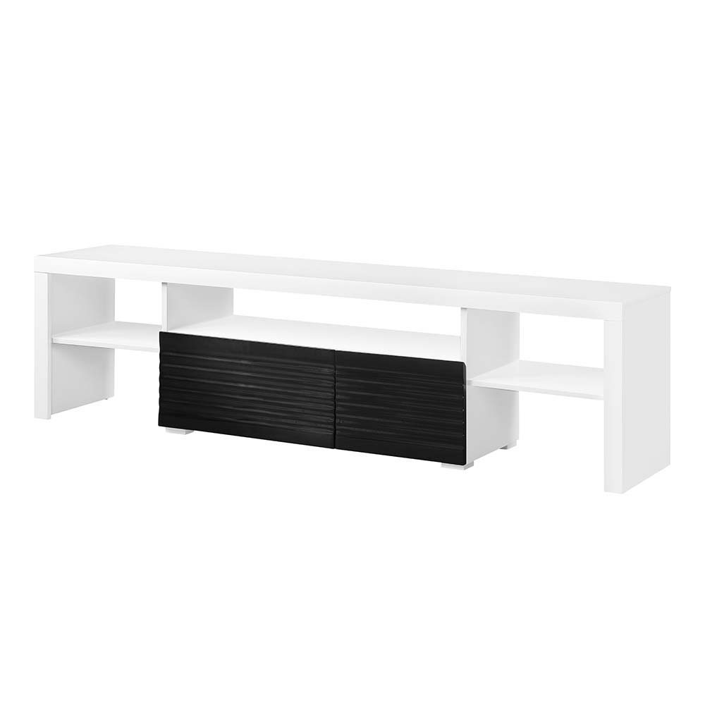 Buck II - TV Stand - White & Black High Gloss - Urban Living Furniture (Los Angeles, CA)