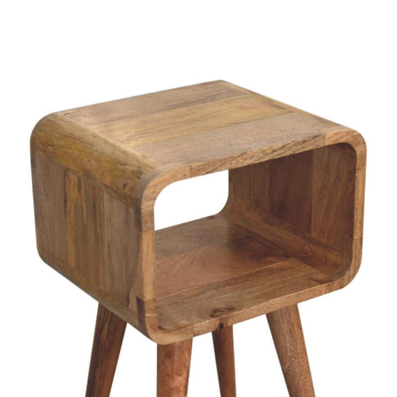 Minimalist Open Curved Nightstand